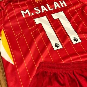 Boys Liverpool Soccer Jersey Kit Mohamed Salah Youth Soccer Jersey Kit New tags